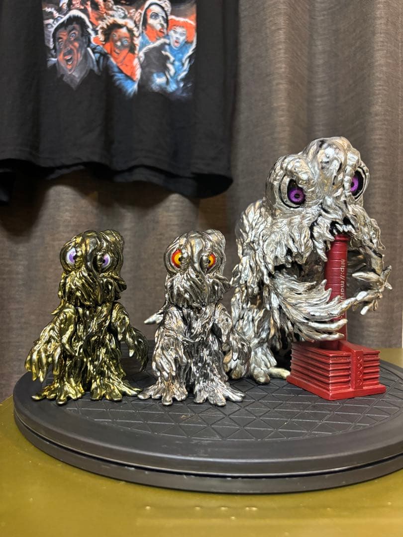 へドラ CCP フィギュア ソフビ メッキ3体セット