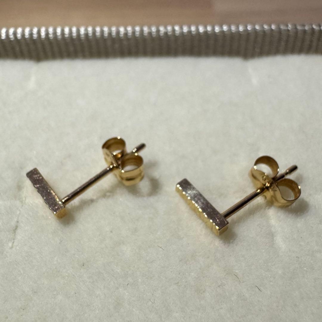 専用 ete k18YG クレールトライアングルカットピアス
