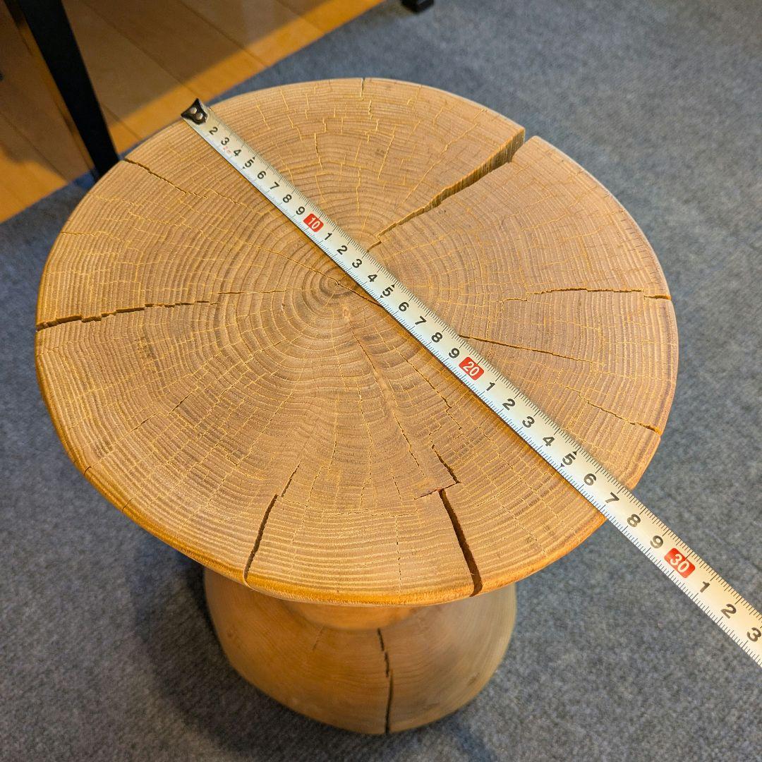 :)　栗　天然木　丸太　椅子　スツール　高さ約40㎝