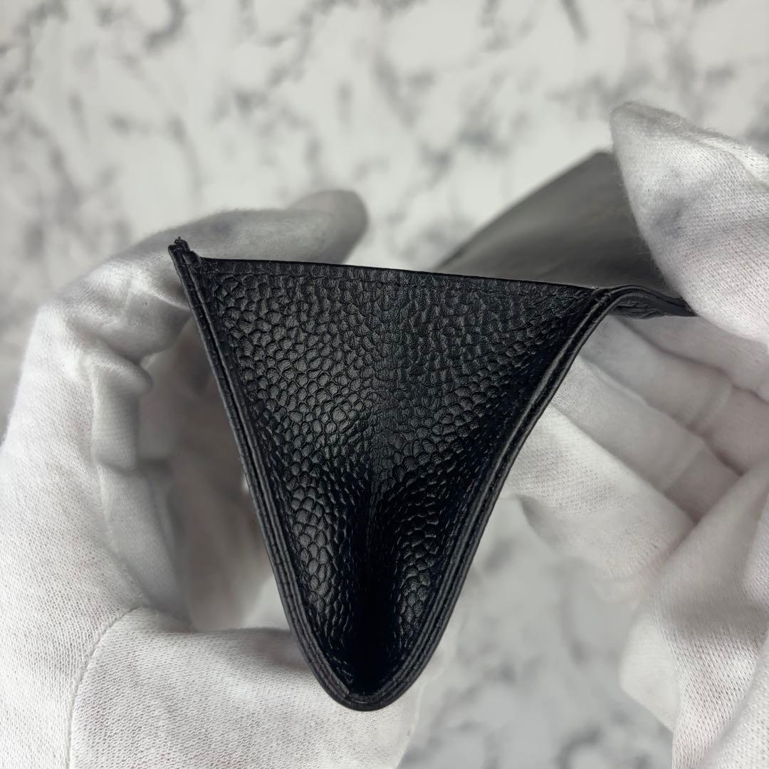 88 CHANEL キャビアスキン　ココステッチ　ケース