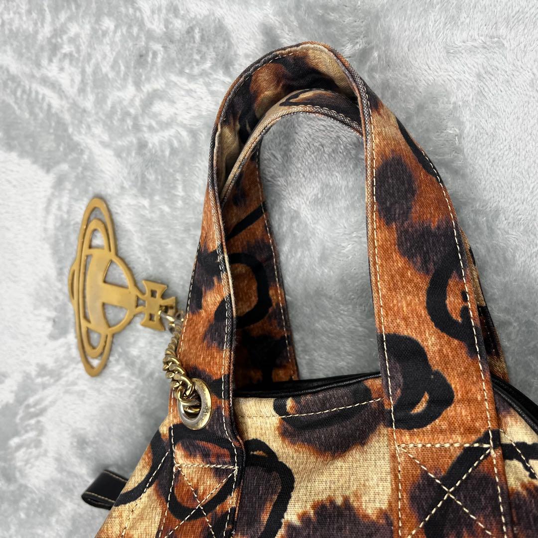 Vivienne Westwood オーブ レオパード ハンドバッグ