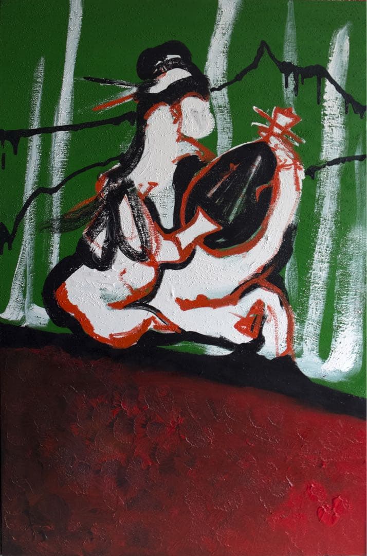 七福神　アート　アクリル作品7枚