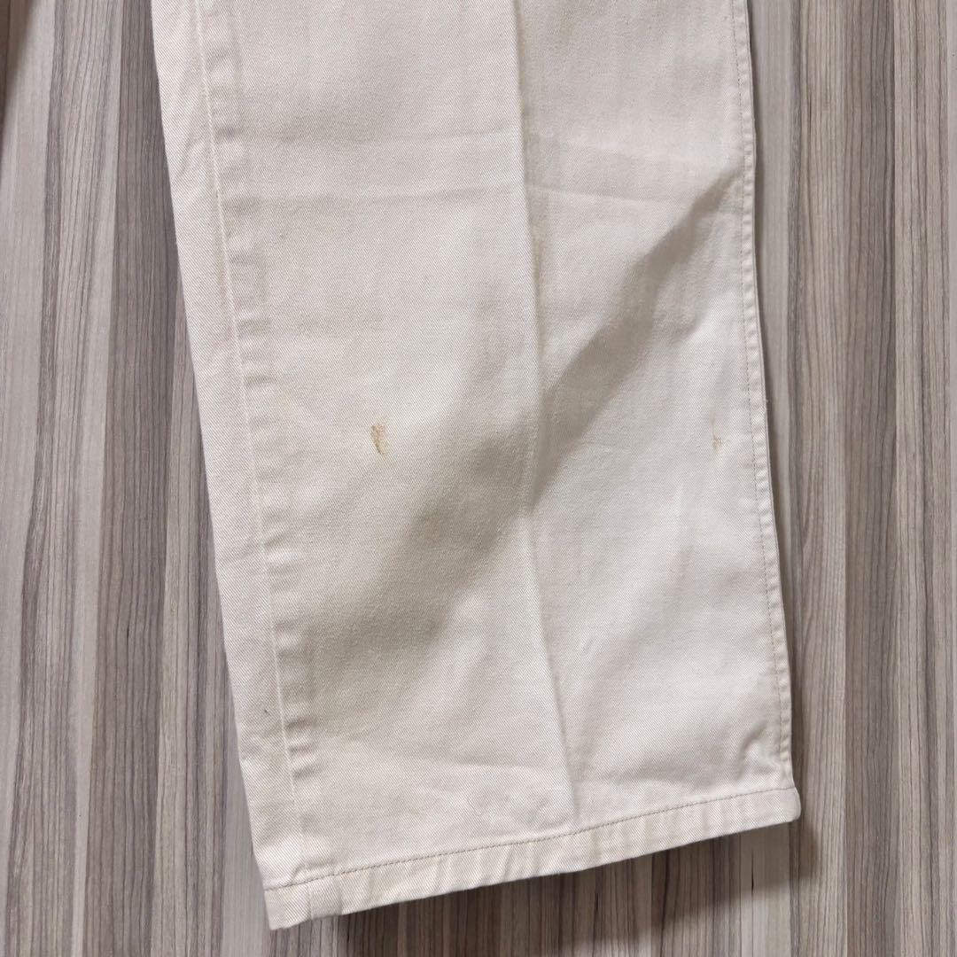 【初期タグUSA製】 ラルフローレン ポロチノ ホワイト チノパン 90s