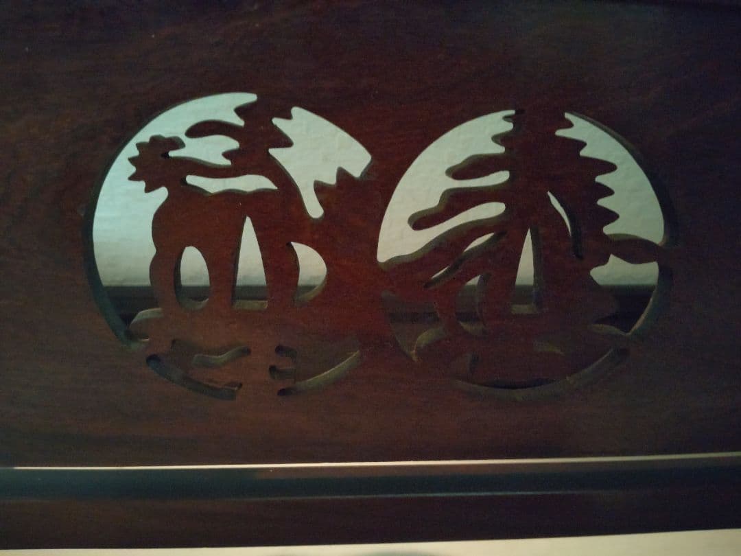 刀掛け 三本掛け 透かし彫り 武具 骨董品