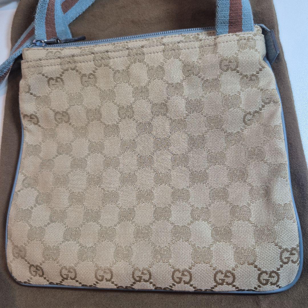希少　GUCCI グッチ GGキャンバス シェリー ウェビング ショルダーバッグ