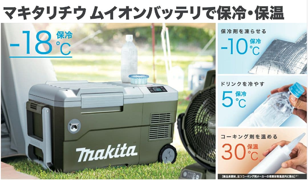 マキタ　makita 充電式保冷温庫　 CW001GZO 　新品 　オリーブ