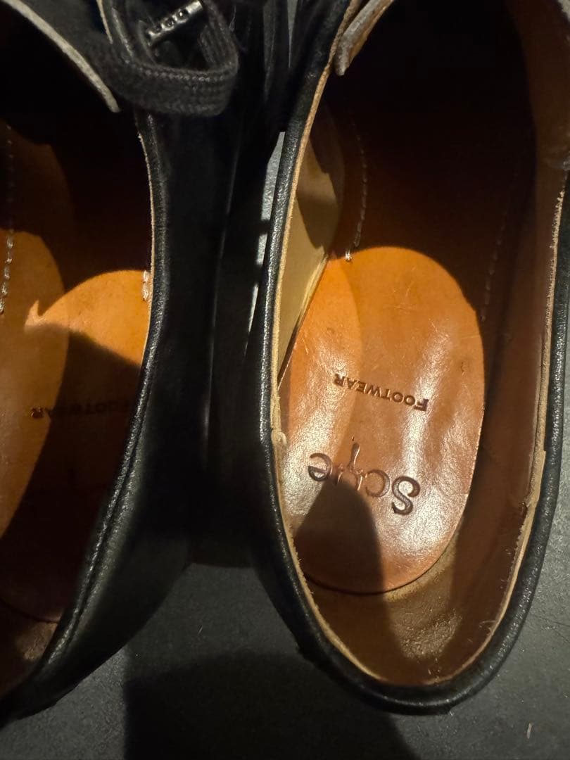 Scye ブラック ドレスシューズ 41