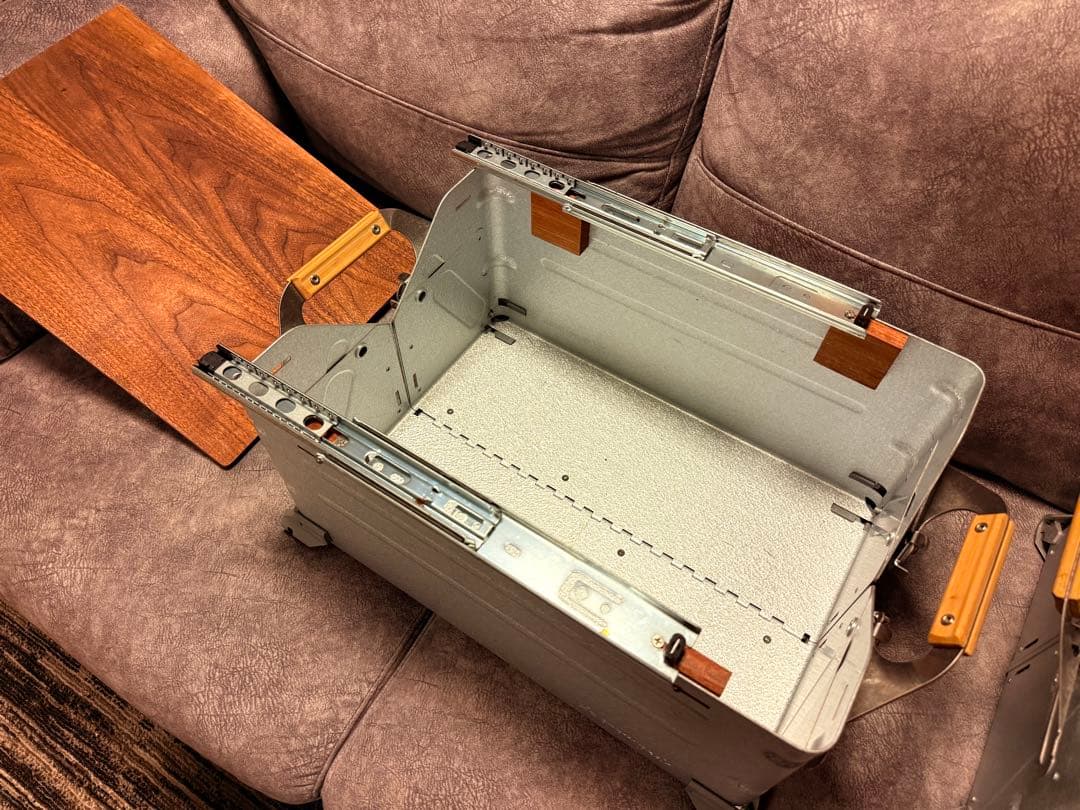 スノーピーク　シェルフコンテナ25 2段、脱着天板セット　特注