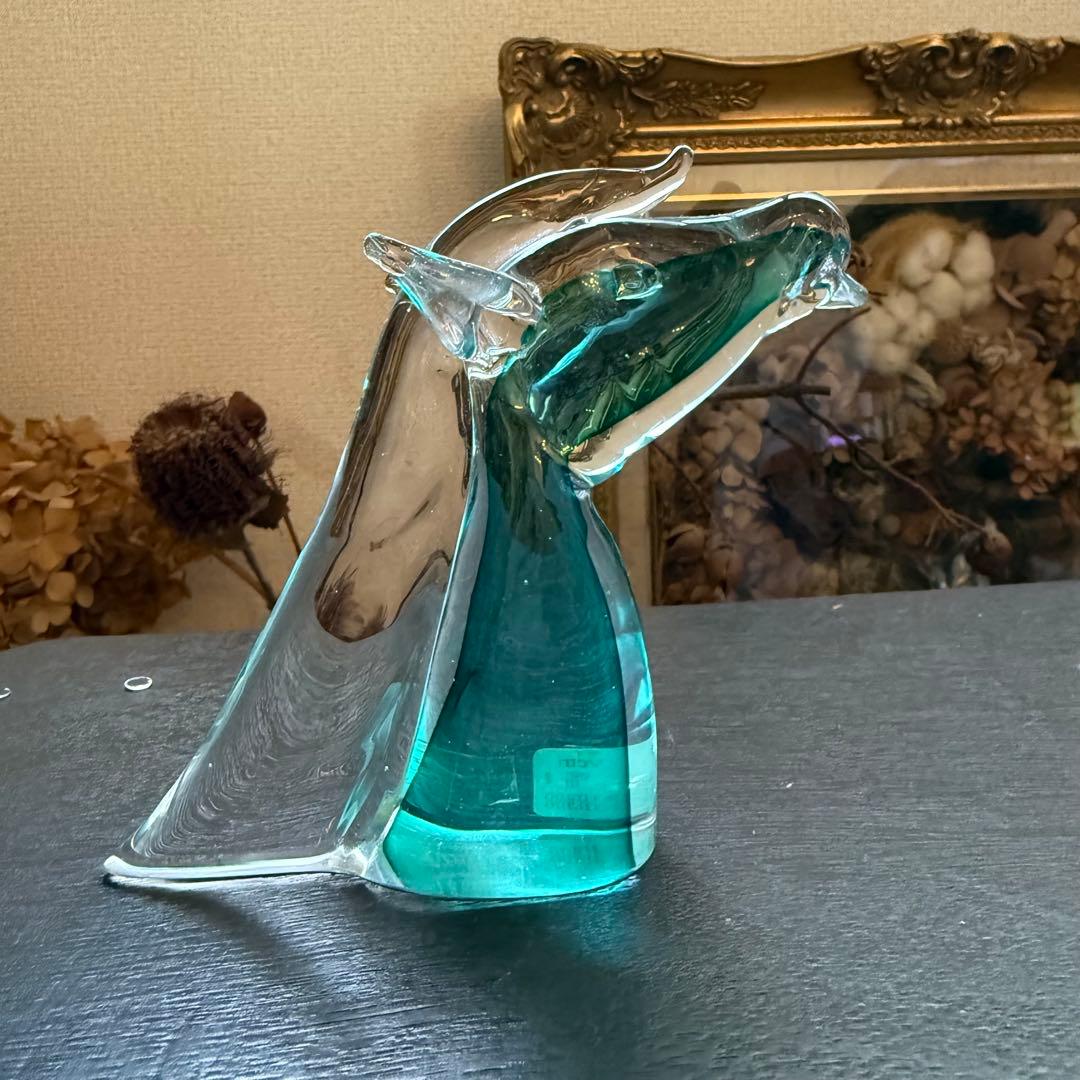ムラーノグラス 馬 murano vetri ビンテージ ヴェネツィアンガラス