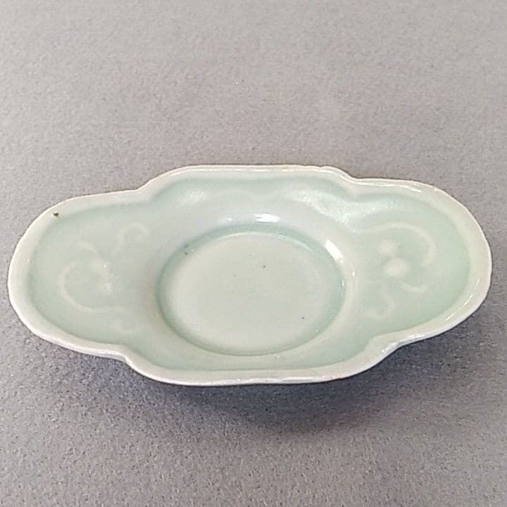 古伊万里青磁茶托　(NO5)　古伊万里茶托　茶托　煎茶道具　初期伊万里