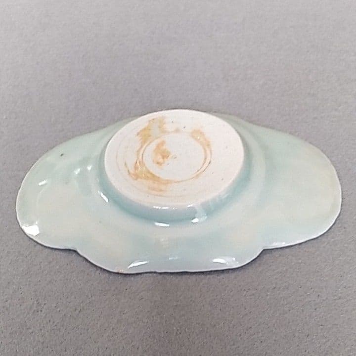 古伊万里青磁茶托　(NO5)　古伊万里茶托　茶托　煎茶道具　初期伊万里