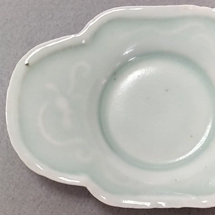 古伊万里青磁茶托　(NO5)　古伊万里茶托　茶托　煎茶道具　初期伊万里