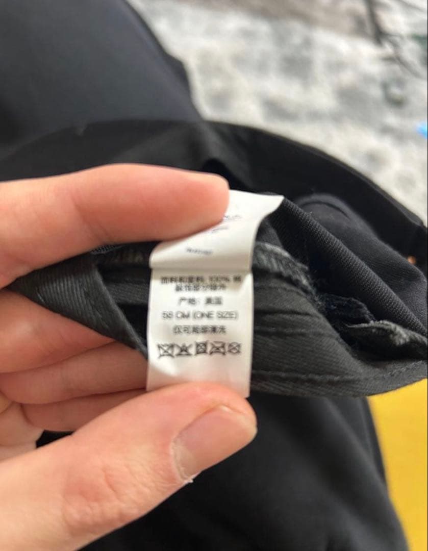 SUPREME ブラックキャップ 58-60cm