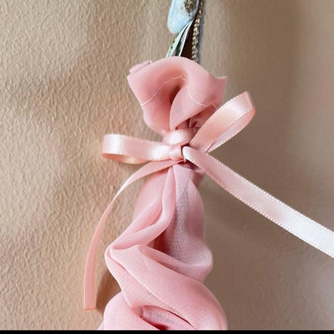 1167.くしゅくしゅリードカバー　チェック赤　ハンドメイド犬おさんぽ