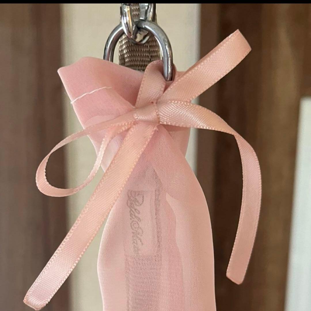 1167.くしゅくしゅリードカバー　チェック赤　ハンドメイド犬おさんぽ