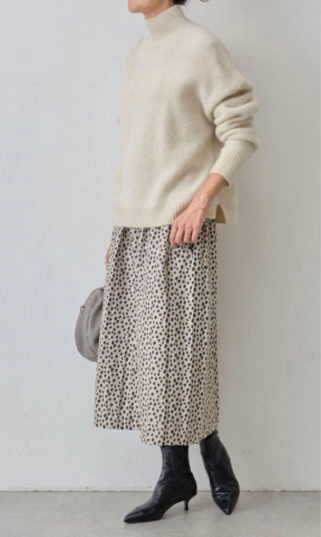 BEARDSLEY ジャガードキュロット レオパード