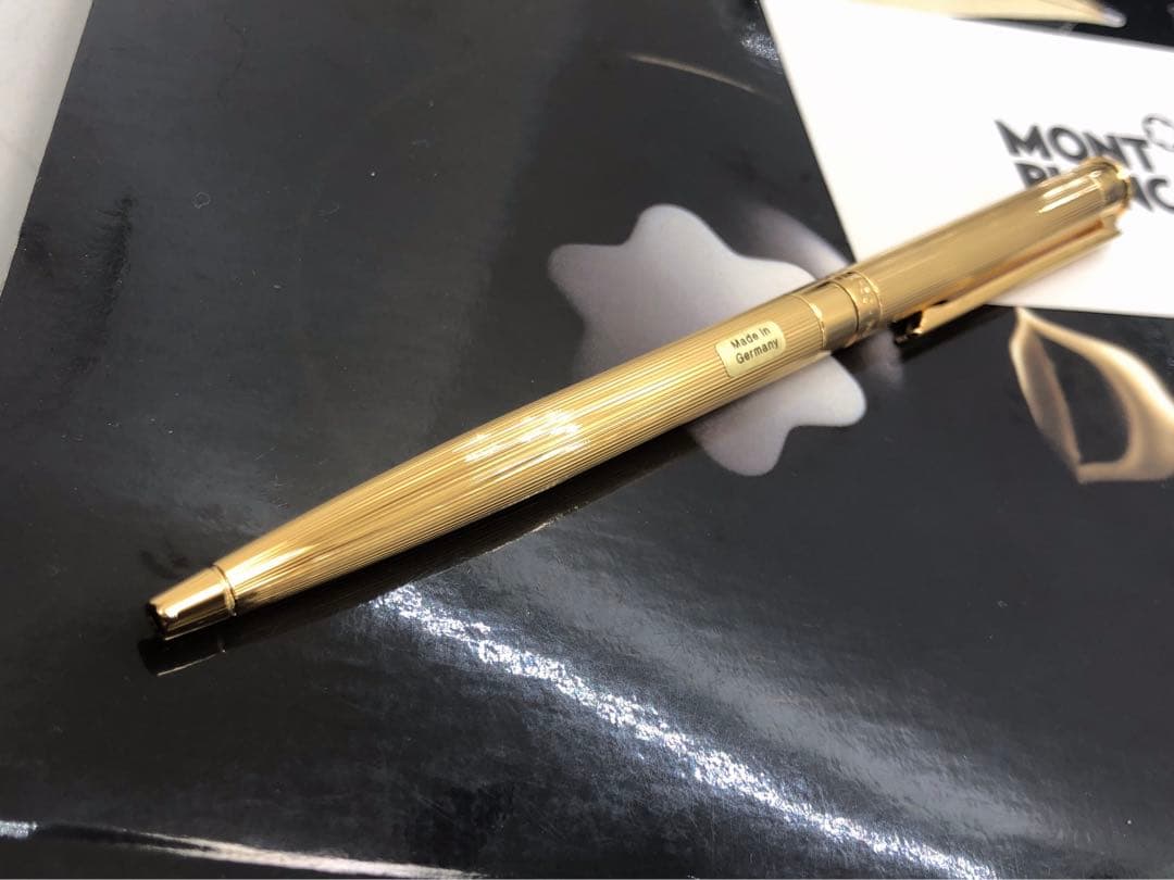 モンブラン　未使用！金運を引き寄せる黄金色！★輝く総金張り稀少なノブレス・ドゥエ