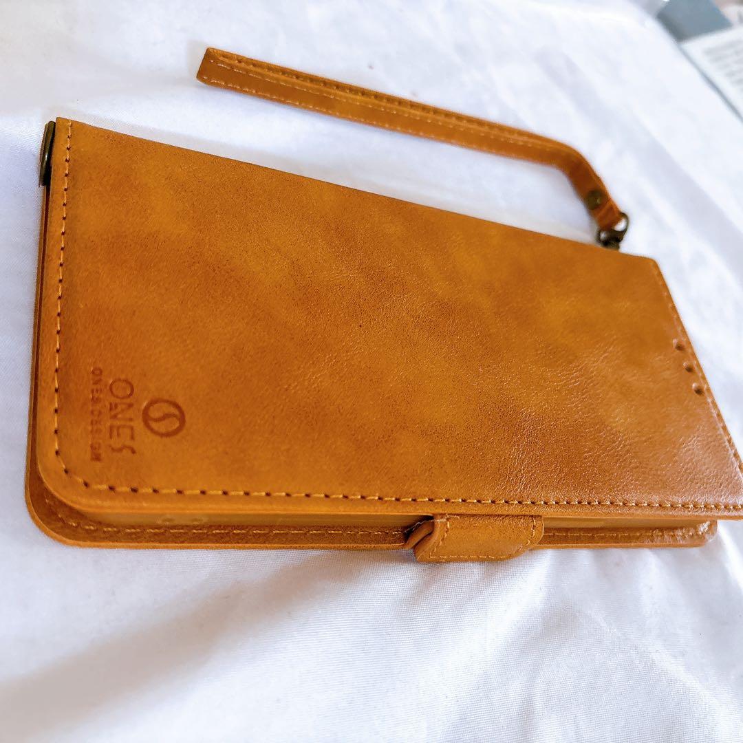 ☆iPhone12 Pro Max ケース レザーケース ライトブラウン