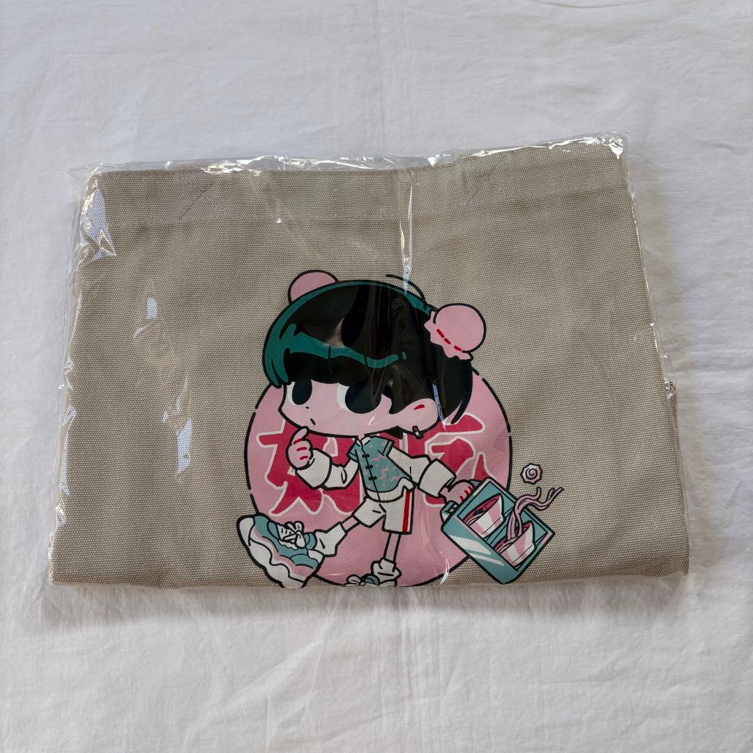 小林千晃 CHIAKISS およ 好吃 TOTE BAG GRAY