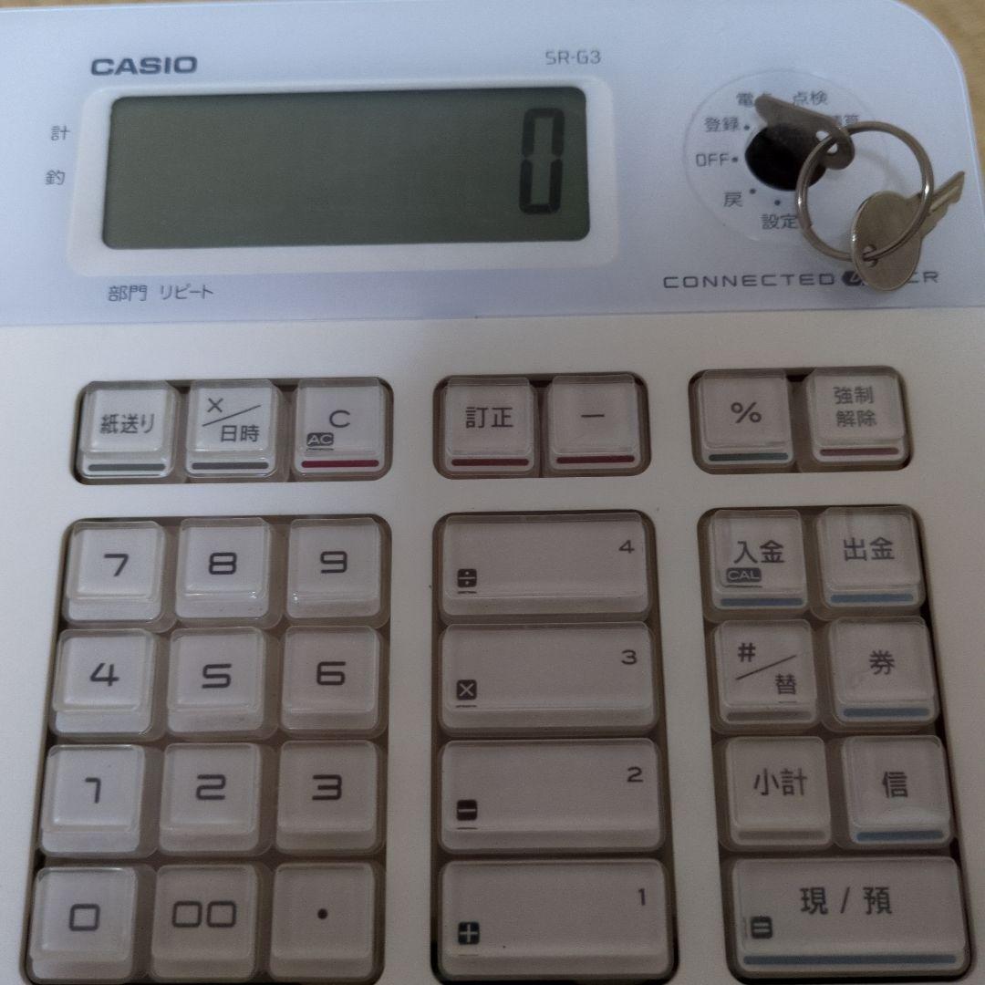 カシオ 電子レジスター casio Bluetooth搭載 SR-G3-WE