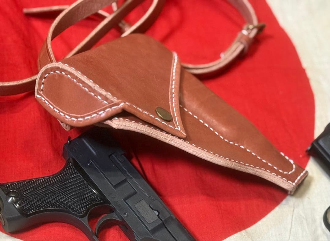 ❷日本軍将校用　九四式自動拳銃、ブローニング M1910用 ホルスター（複製品）