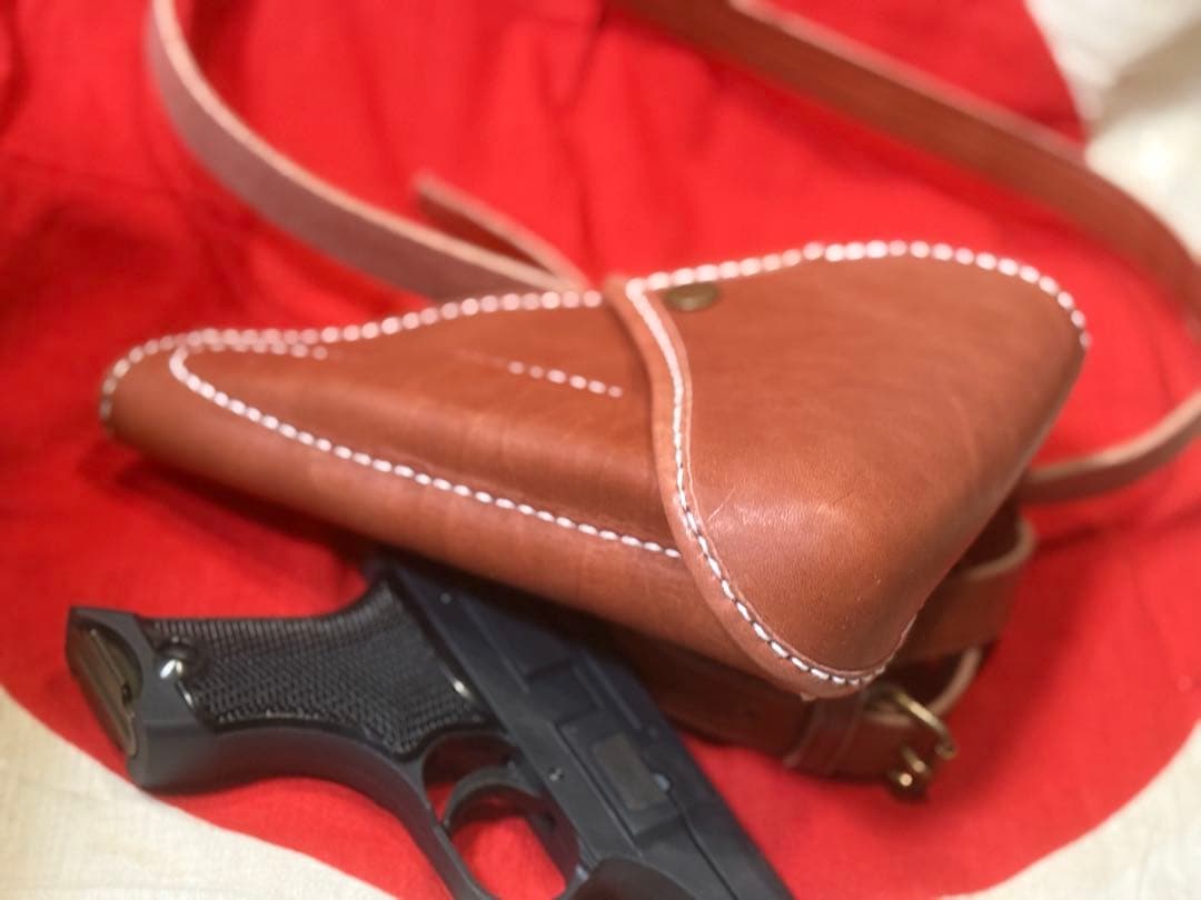 ❷日本軍将校用　九四式自動拳銃、ブローニング M1910用 ホルスター（複製品）