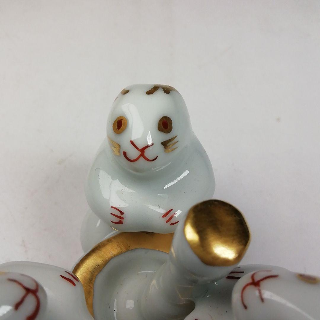 Ｗ４９　蓋置　『三ツ兎　蓋置』『高野昭阿弥 造』　共箱　茶道具