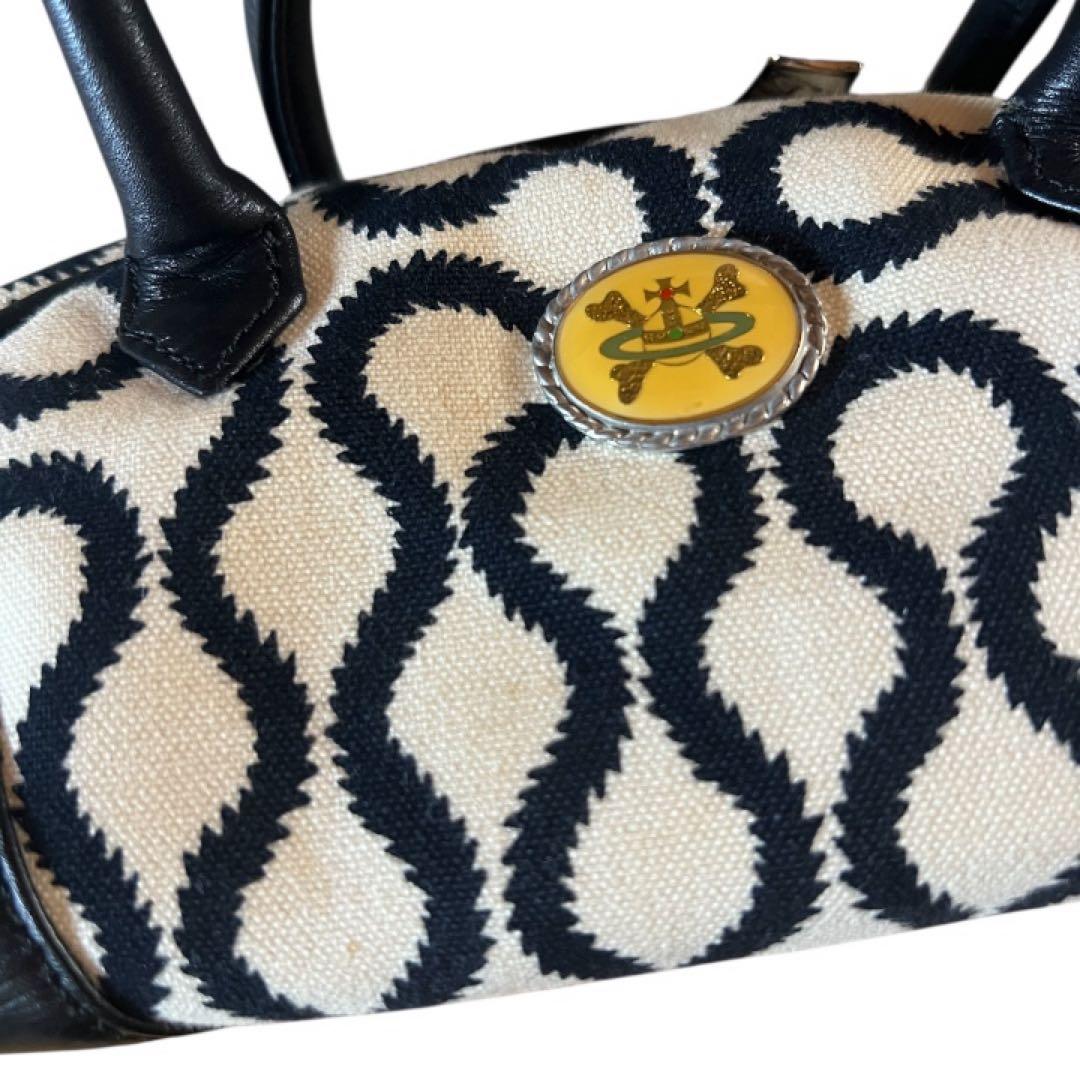 【美品】vivienne westwood ボストンバッグ 総柄 オーブ