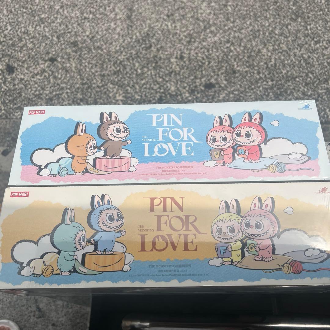 ポップマート ザ モンスターズ ピン フォー ラブ シリーズ ぬいぐるセット