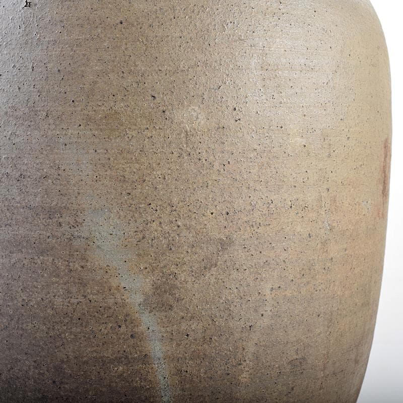 伊部焼　古伊部　大水指　壺　高さ約29㎝　時代箱　MR8815B