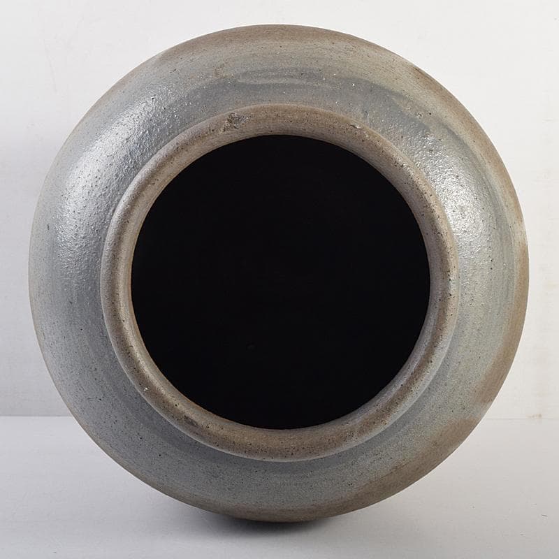 伊部焼　古伊部　大水指　壺　高さ約29㎝　時代箱　MR8815B