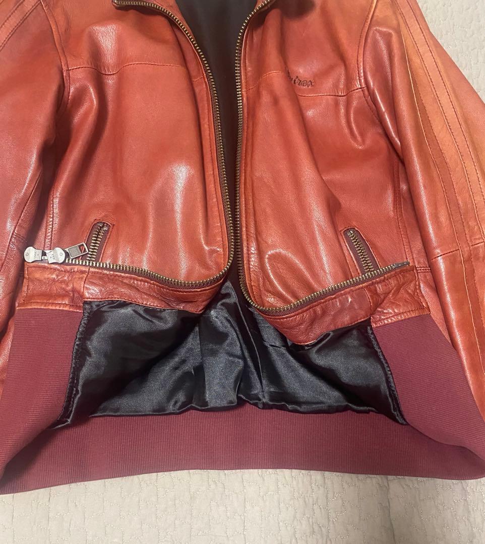 AVIREX 革ジャン　レッド