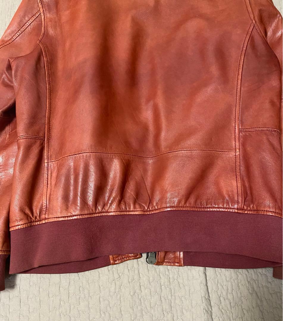 AVIREX 革ジャン　レッド