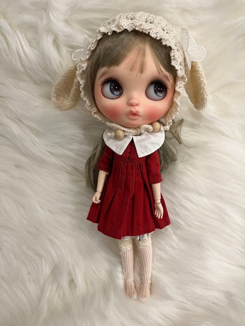 月の雫さま専用　カスタムブライス ファニ フラミンゴ　作家さま