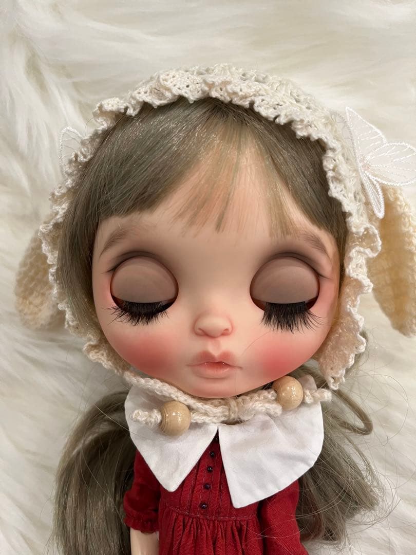 月の雫さま専用　カスタムブライス ファニ フラミンゴ　作家さま