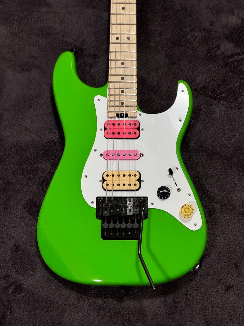 Charvel steve vai Green Meanie風MOD