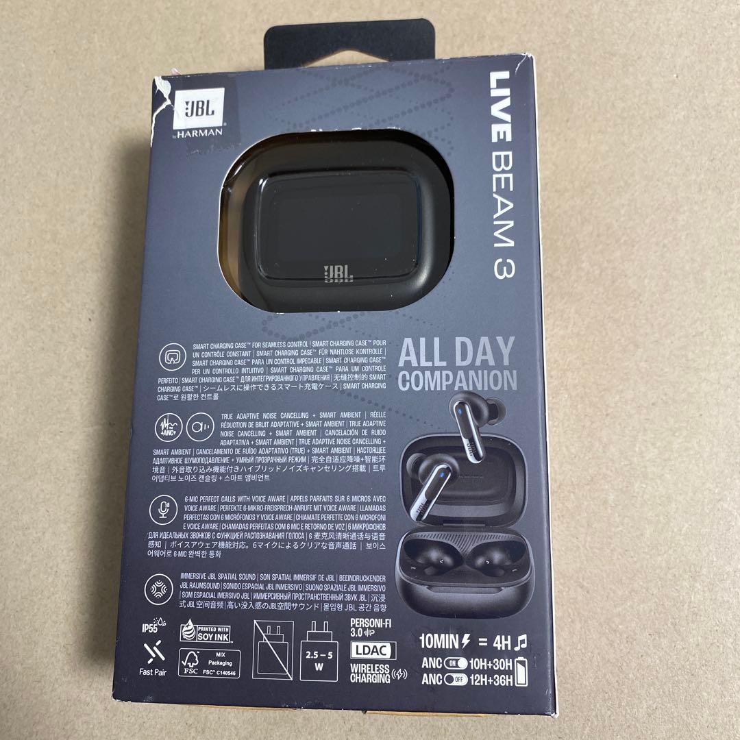 JBL LIVE BEAM 3 ワイヤレスイヤホン
