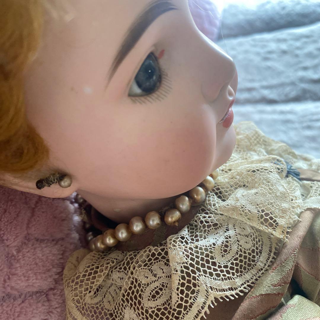 アンティーク風ドール ビスクドール　刻印あり