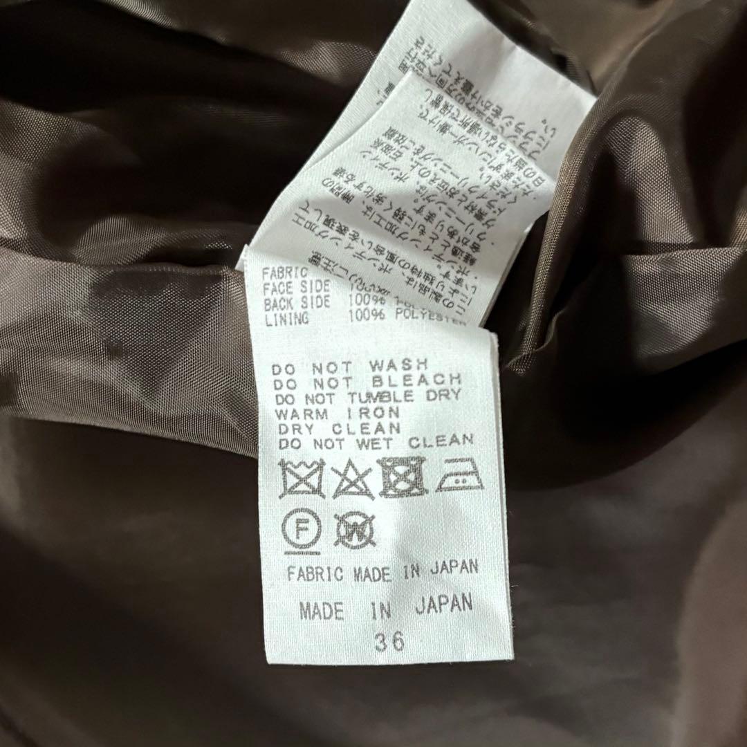 未使用級/22AW● CINOH チノ ボンディングメルトン チェスターコート