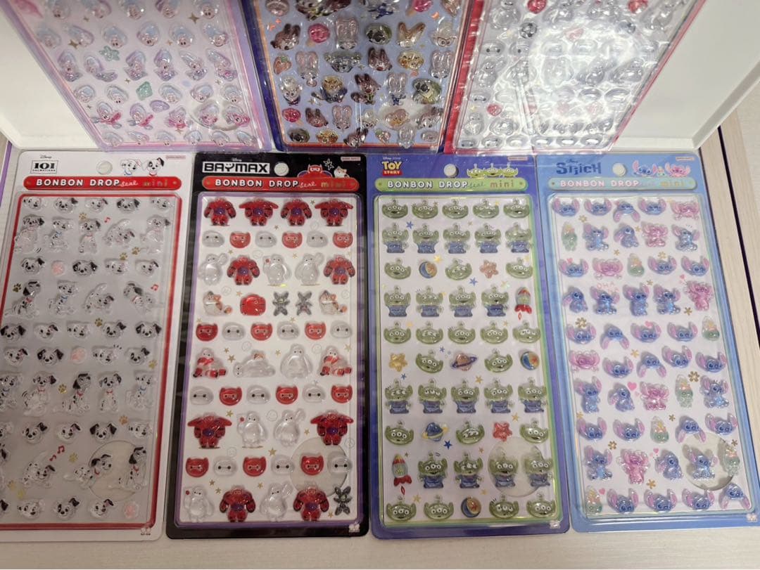 ボンボンドロップシール　ミニ　ディズニー7種　新品未開封