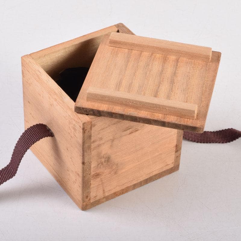 茶道具　古銅槌出　葉形　蓋置　時代箱　V　8546