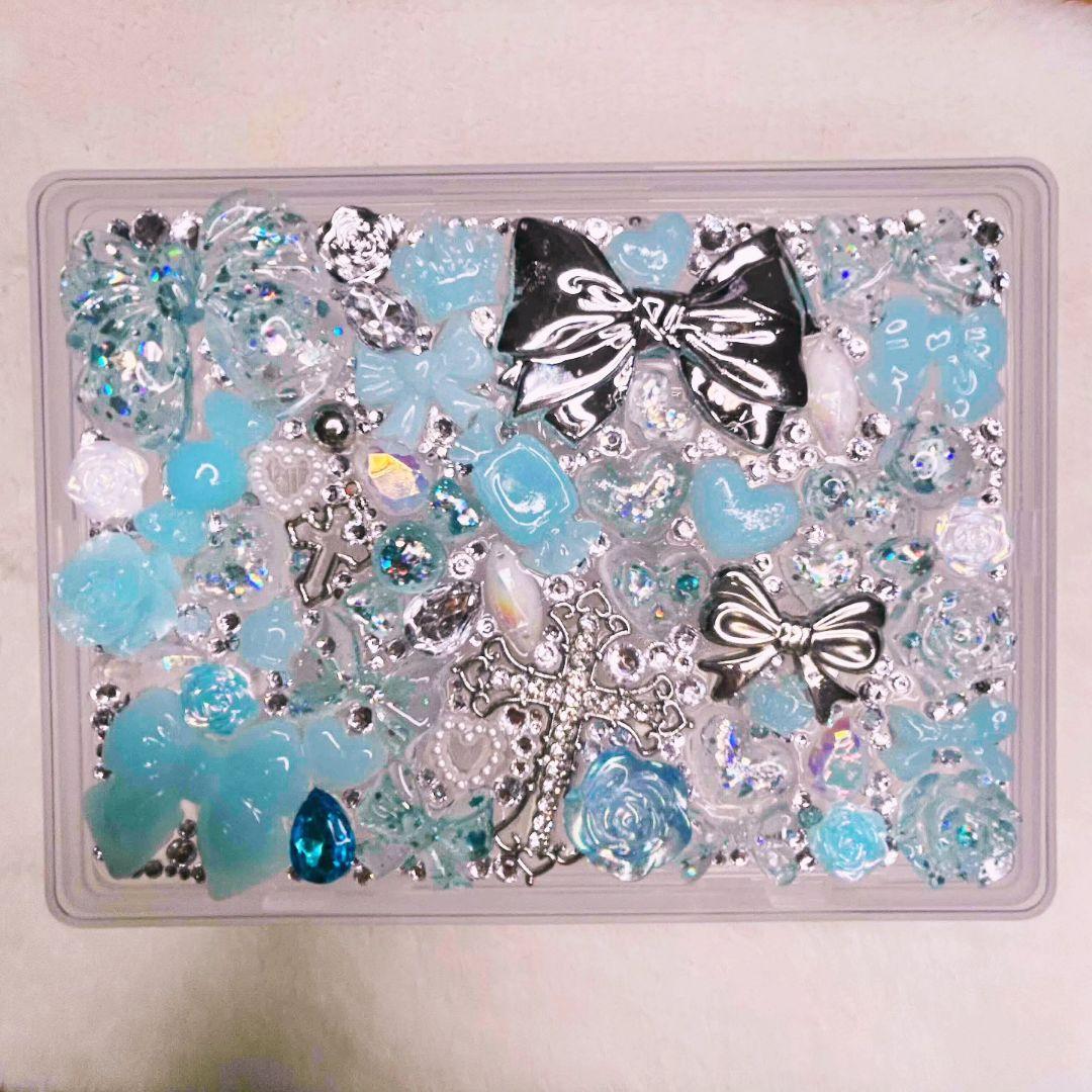 ごま油あけみ ブルー系デコケースセット