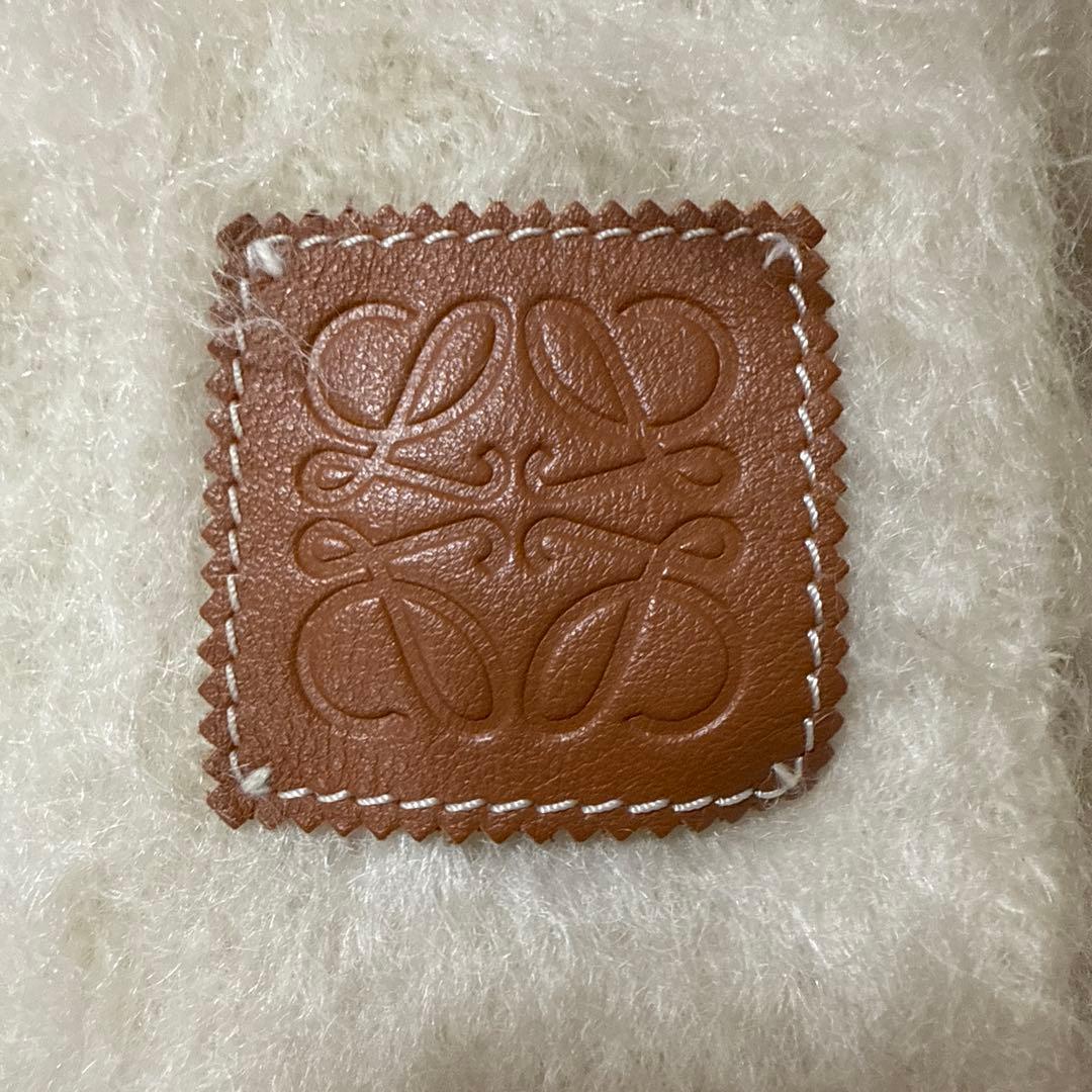 LOEWE ロエベ マフラー モヘア アイボリー