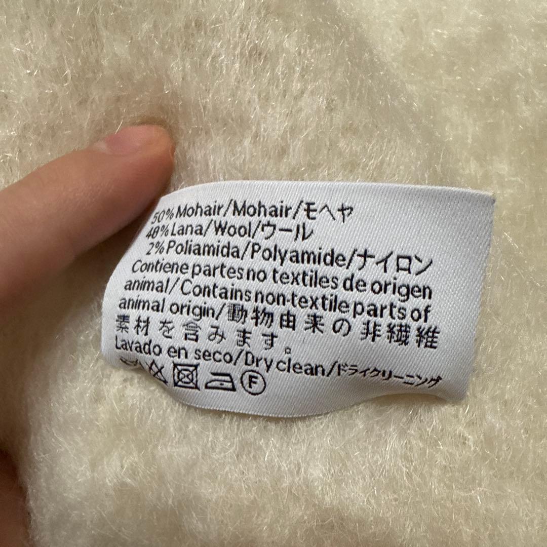 LOEWE ロエベ マフラー モヘア アイボリー