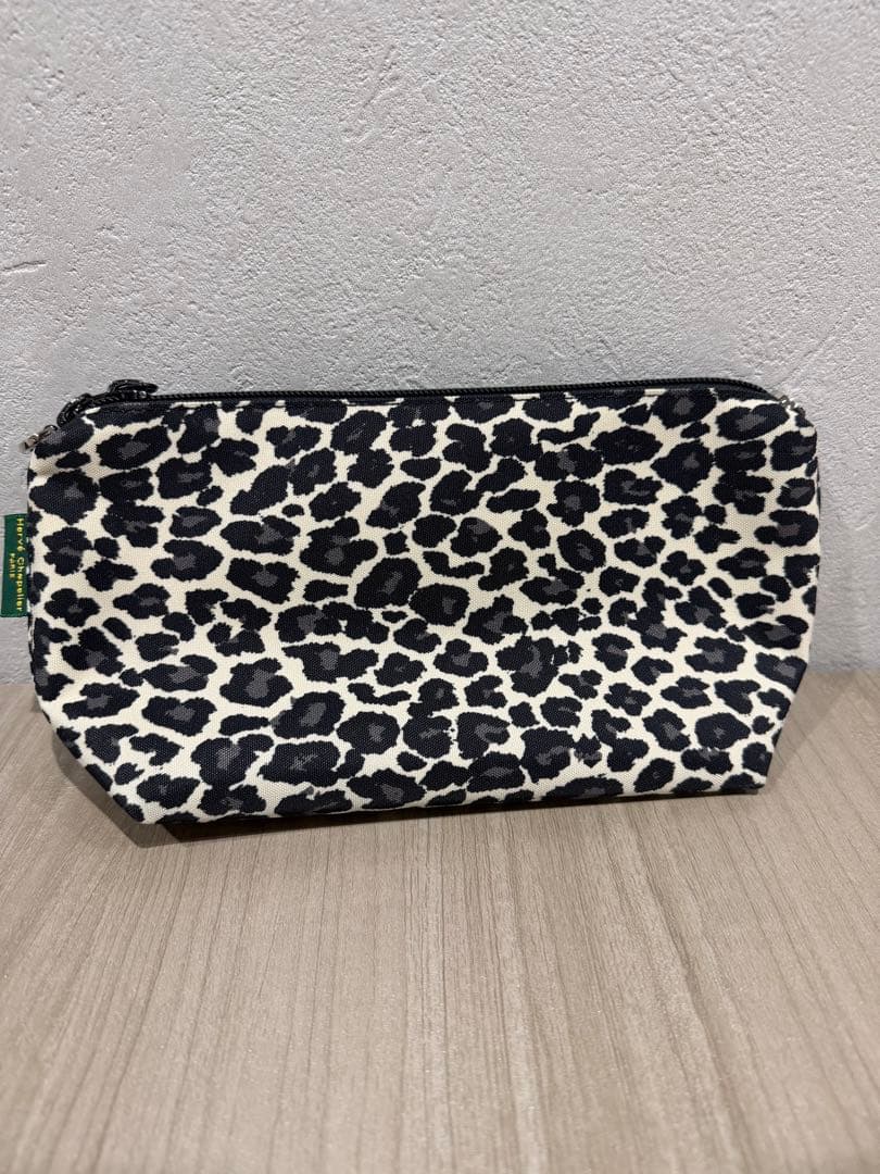 Hervé Chapelier ヒョウ柄ポーチ