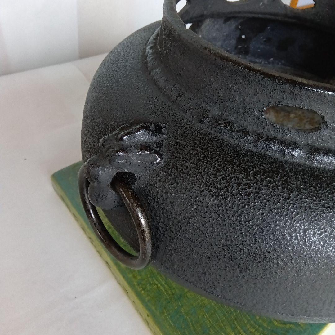 茶道具 鬼面風炉釜