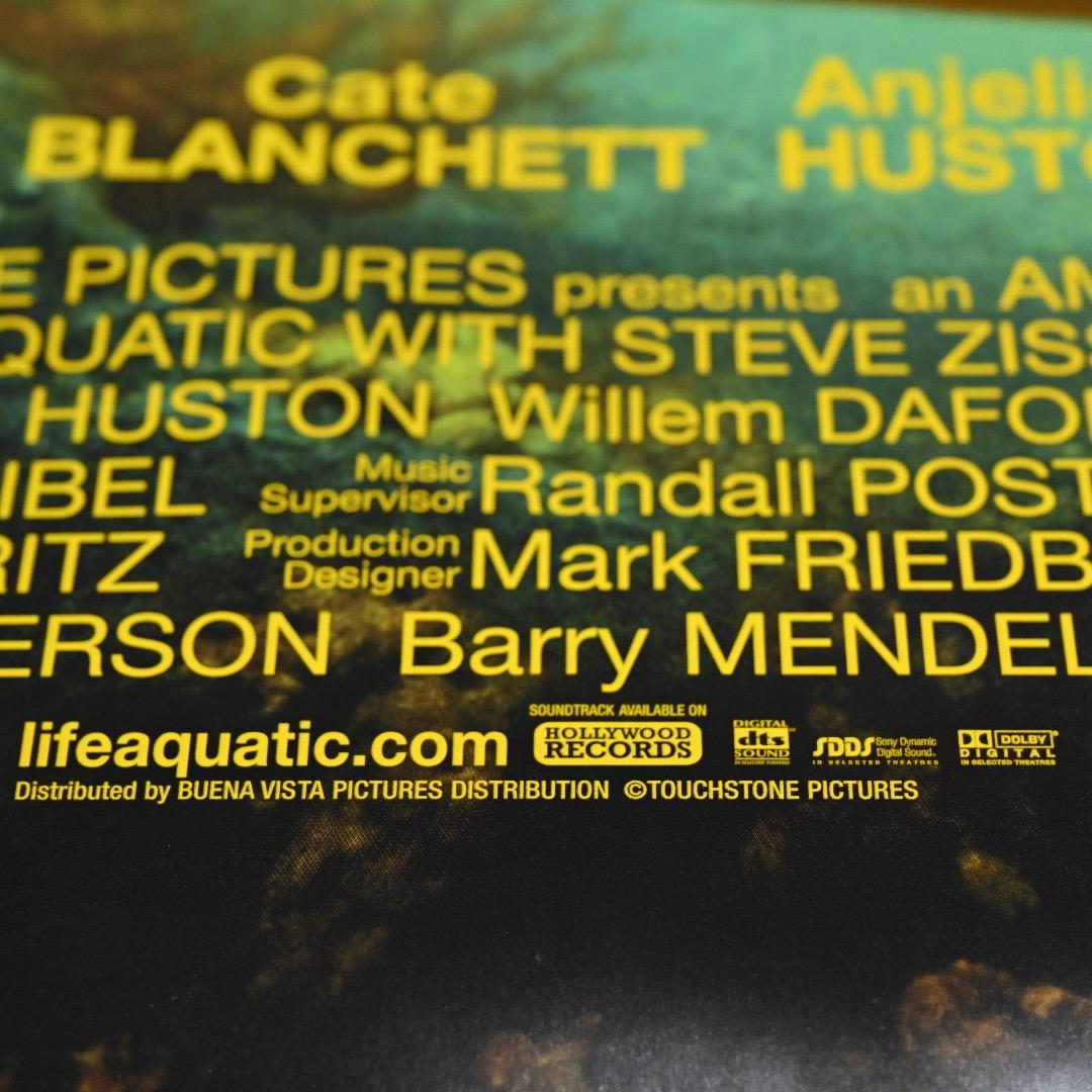 【映画館用両面ポスター】ライフ・アクアティック ウェス・アンダーソン監督