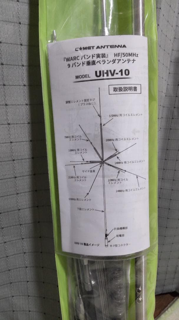 コメットアンテナHF/50MHz