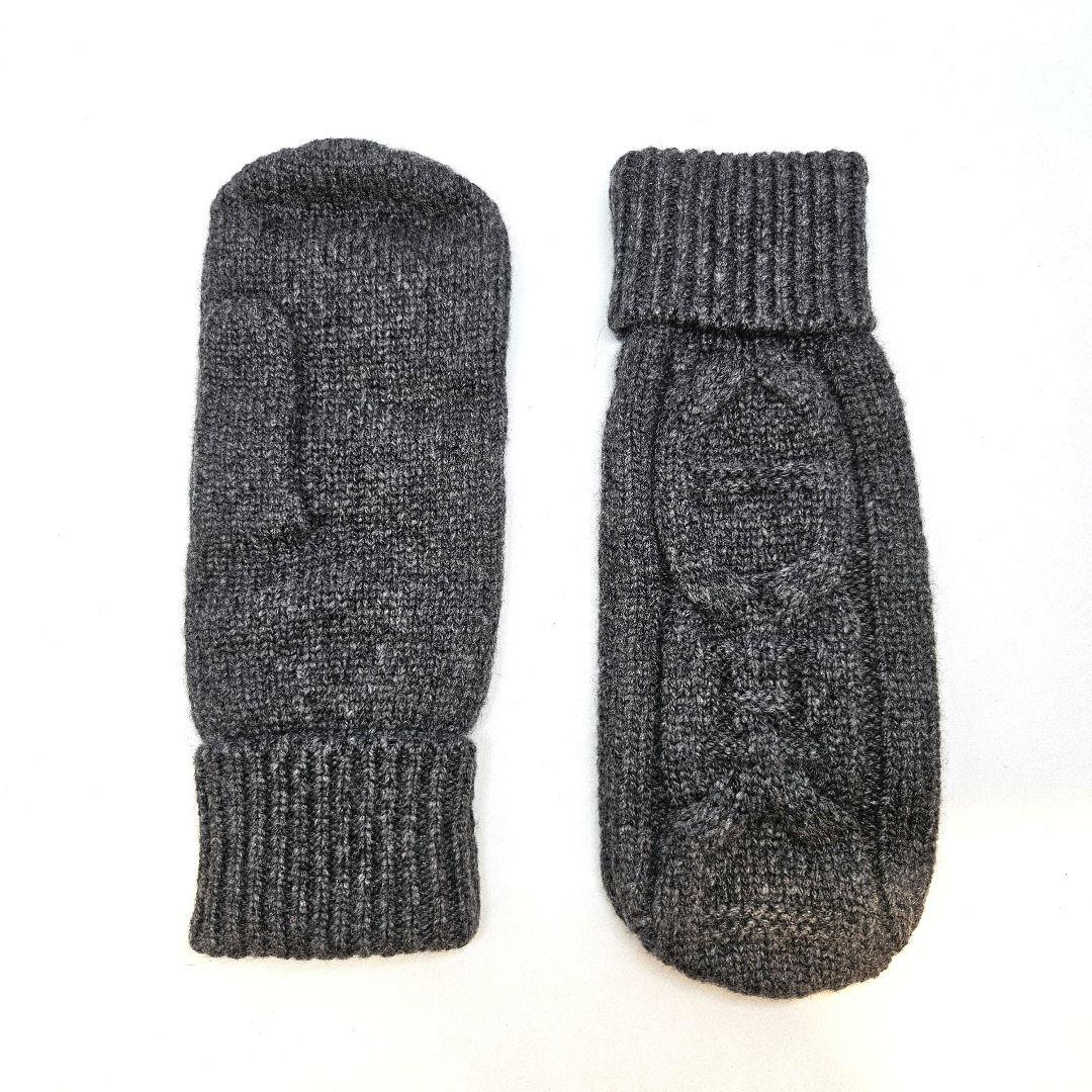 新品 エルメス ミトン ウインター フォーブル グレー 手袋