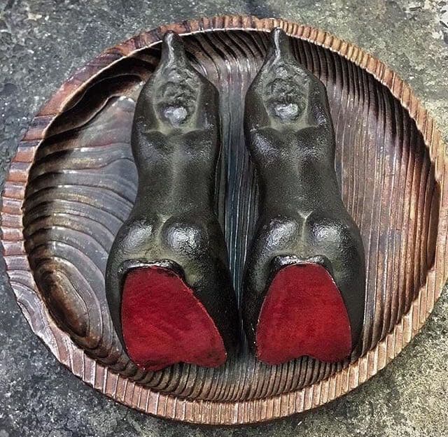 1970年代 裸婦像 iron鋳鉄製オブジェ 一対 アールデコ FRANKART